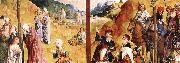 GOES, Hugo van der Calvary Triptych (detail) oil painting reproduction